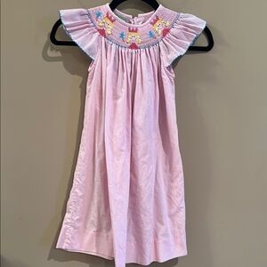 Candyland smocked pink princess dress